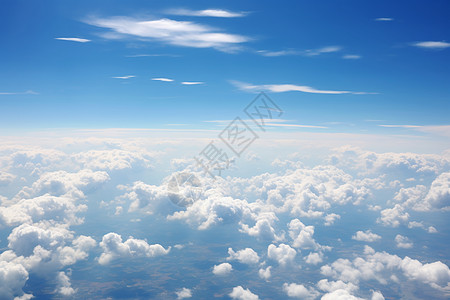 高空云层天空中美丽的云层景观背景