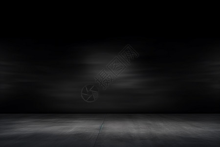 一个黑地板的房间图片