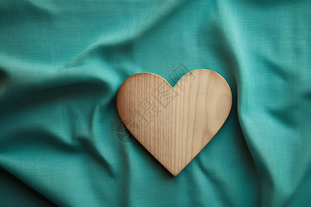 浪漫的木质心形物体图片
