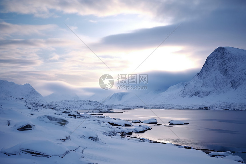 冬日的冰雪世界图片