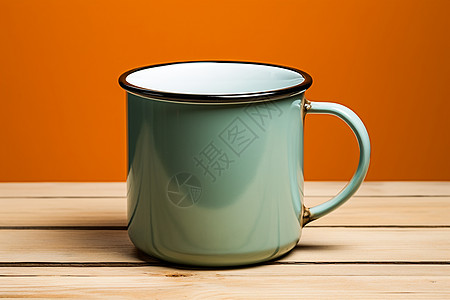 简约复古的纯色茶杯背景图片