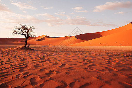黄昏下壮观的沙漠景观图片
