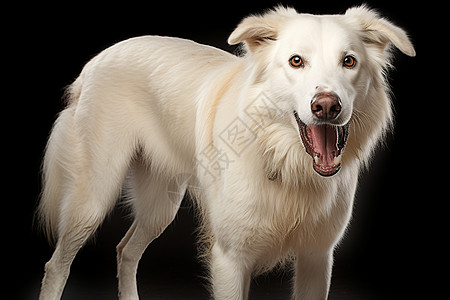 一只大型白狗图片