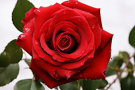 红色玫瑰花的特写镜头图片