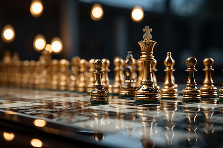 国际象棋布局背景图片