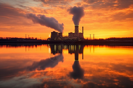 大型工业煤炭发电厂图片