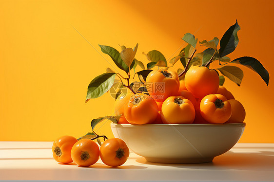 果香满溢的柿子水果图片