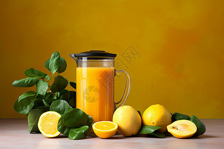 美味健康的柠檬果汁图片