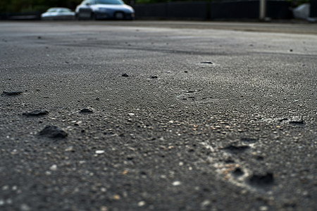 城市沥青道路的细节图片