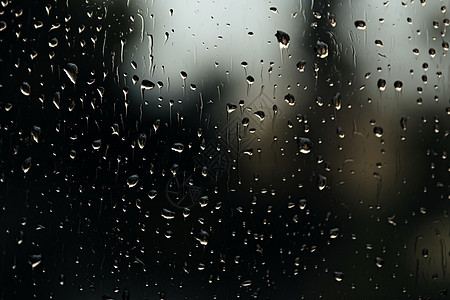 雨中模糊的窗户图片
