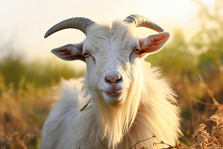 乡村的山羊背景图片