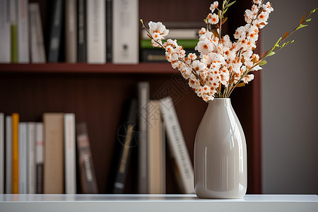 典雅自然的花瓶摆设背景图片
