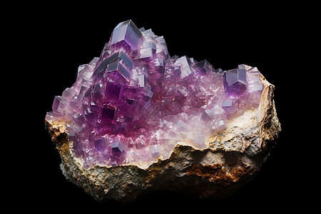 漂亮的紫色水晶图片