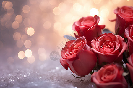 庆祝情人节的浪漫玫瑰图片