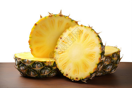 新鲜多汁的菠萝水果图片