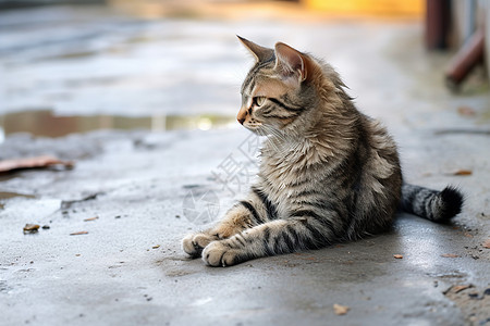 乖巧可爱的宠物猫咪背景图片