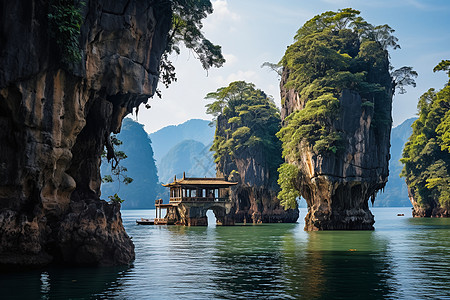 海中的岛屿图片