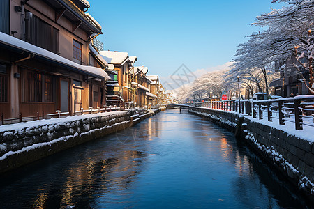 冰雪璀璨的城市图片