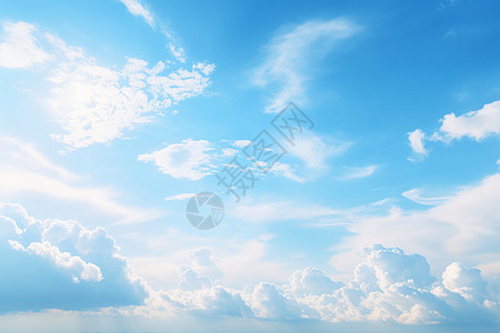 美丽的蓝色天空图片