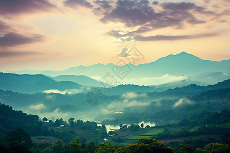 山岳云海美丽风景图片