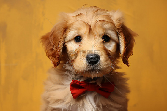 可爱的小金毛犬图片