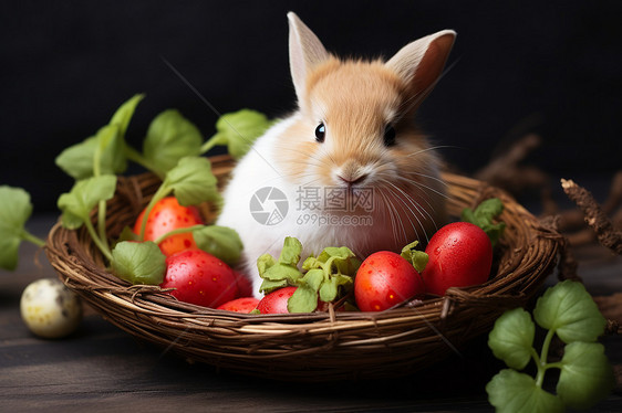 兔子与萝卜图片