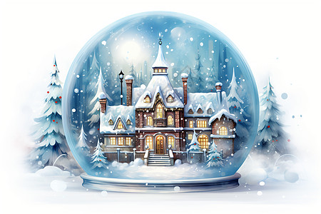 冬日童话世界背景图片