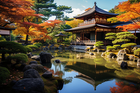 日本庭园建筑图片