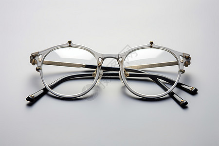 时尚现代的银色框架眼镜图片