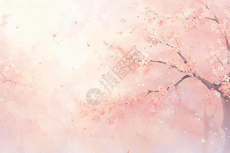 樱花绘景图片