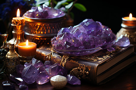 神秘的魔法紫水晶图片