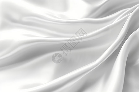柔滑雅致的白色丝绸图片