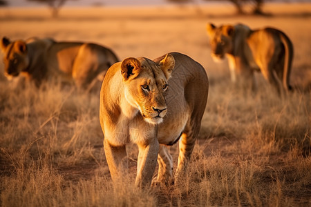凶猛可怕的非洲狮图片