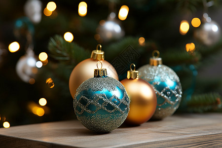 圣诞树装饰彩灯雪地灯高清图片