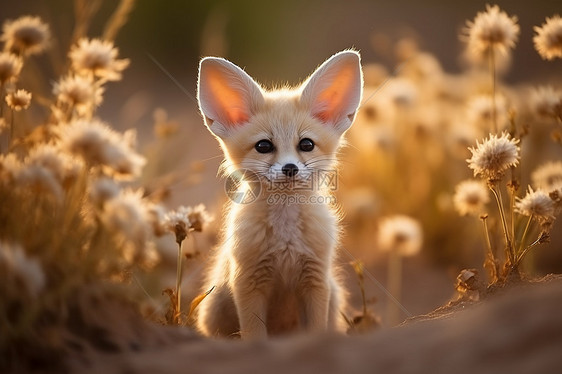 草丛中的狐狸图片