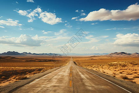 蓝天下的公路背景图片