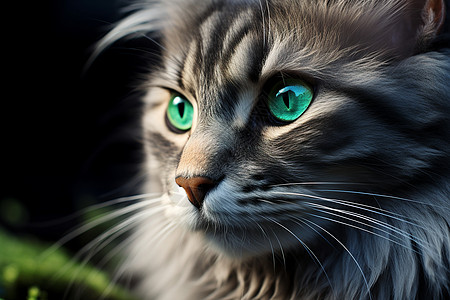 绿眼睛小猫咪图片