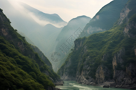 山脉与河流图片