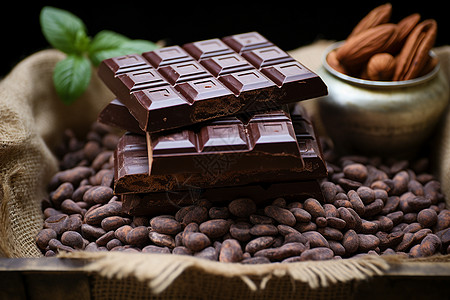 新鲜美味的巧克力高清图片