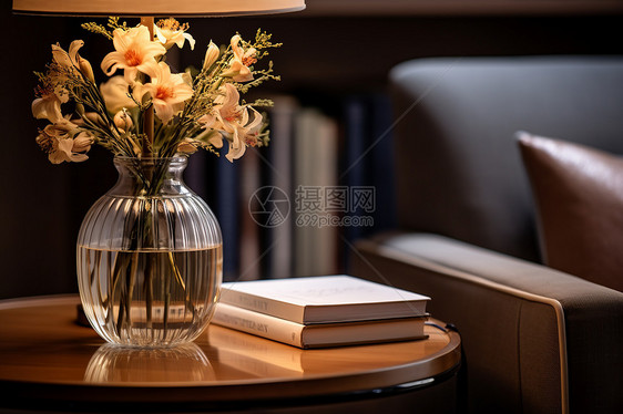 桌上的精致花瓶图片