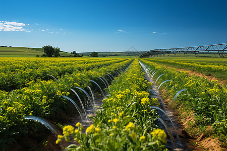 蔬菜生产节水高效的农业灌溉背景