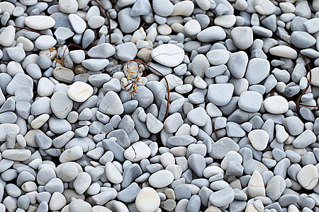 自然的鹅卵石地面图片