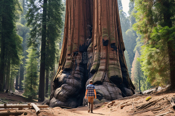壮丽的自然奇观巨型树木图片