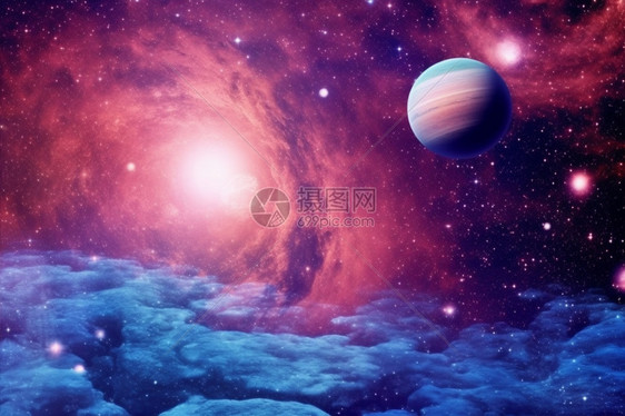 宇宙中的星球世界图片