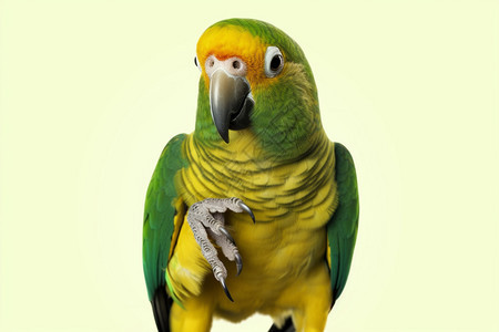 一只宠物鹦鹉举着爪子图片