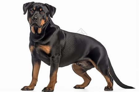 站立的大黑狗背景图片
