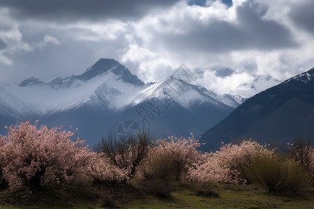 雪山景观图片