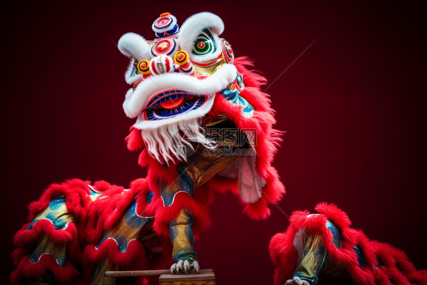 隆重的舞狮活动高清图片下载-正版图片600737119-摄图网