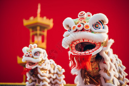 传统文化舞狮高清图片下载-正版图片600737122-摄图网