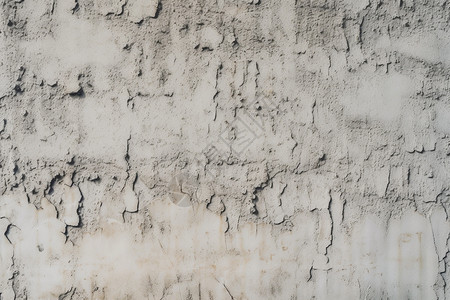 白色纹理裂开的水泥墙背景